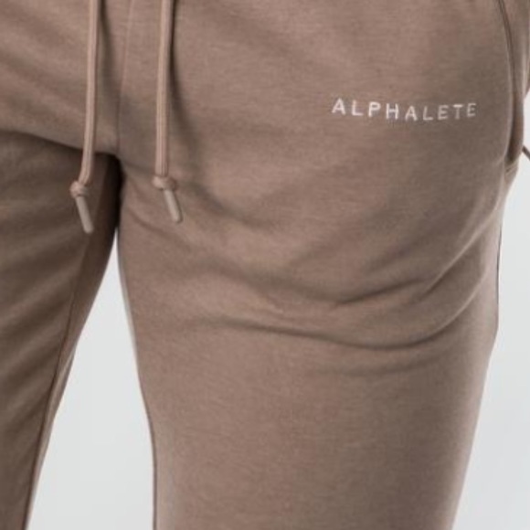 Alphalete Mens Performance Tan Joggers 